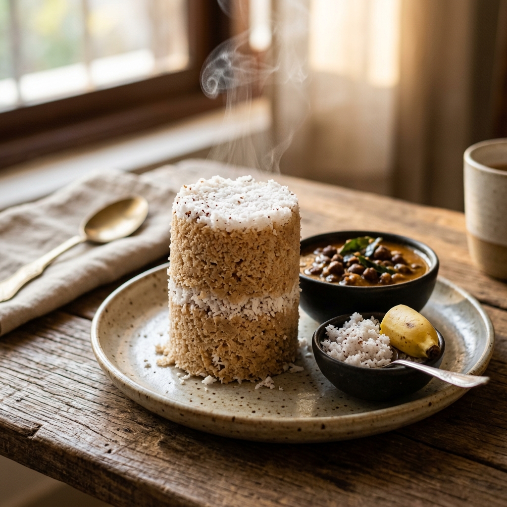 Kerala Wheat Puttu Scene